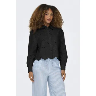 Only, Camasa cu perforatii, Negru stins, L