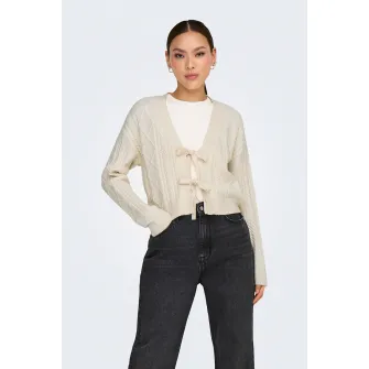 Only, Cardigan cu maneci cazute, Crem, L
