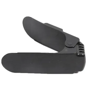 Organizator pantofi Kring Organizer, 3 niveluri de reglare pe inaltime, suport incaltaminte, 10 bucati, Negru