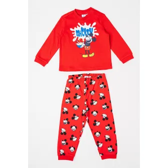 Original Marines, Pijama lunga cu model cu desene animate, Rosu, 74 CM