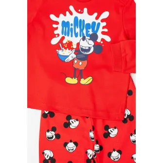 Original Marines, Pijama lunga cu model cu desene animate, Rosu, 80 CM