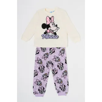 Original Marines, Pijama Minnie Mouse, Alb, Lila, 80 CM