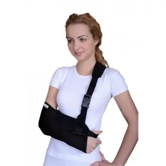 Orteza suport pentru brat adult, material AIR MESH, plasa, Marimea S