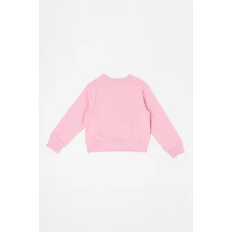 OVS, Bluza de trening cu aplicatii text, Roz, 116 CM