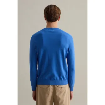 OVS, Pulover cu decolteu rotund, Albastru royal, 2XL