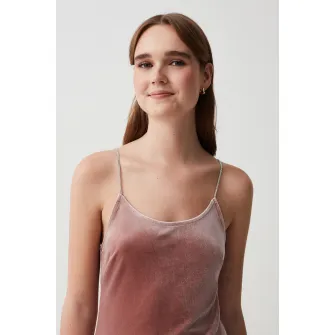 OVS, Rochie cambrata de catifea, Roz prafuit, L