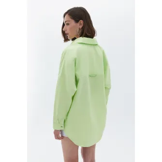 OXXO, Camasa cu maneci cazute, Verde pal, XS