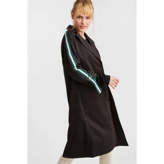 OXXO, Palton lejer cu nasturi, Negru, M
