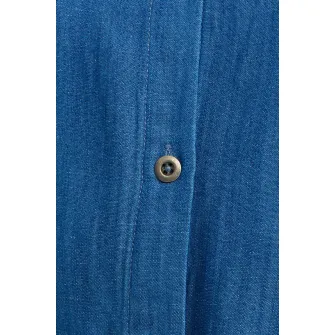 OXXO, Rochie midi din amestec de lyocell Marcell, Albastru, XS