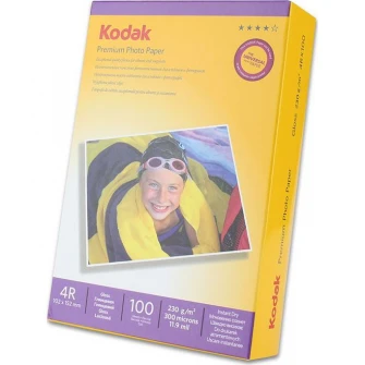 Pachet 100 coli hartie foto Kodak Premium, 10x15 cm, 230g