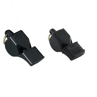 Pachet 2 fluiere Classic FOX40 si FOX40 CMG cu un snur, negru