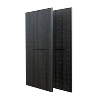 Pachet 2 panouri fotovoltaice Ecoflow, 2 x 400 W , 37.10 V, 13.79A, 1722 x 1134 x 35 mm, 21.8 kg, Negru