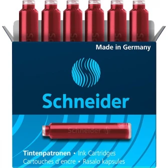 Pachet 3 cutii Patroane stilou Schneider, 6/cutie, rosu