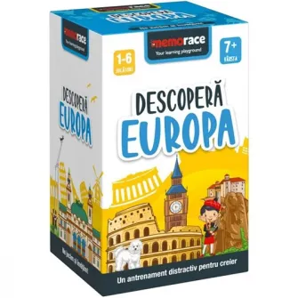 Pachet 3 jocuri educative Memorace - Descoperă Europa, Romania si Terra