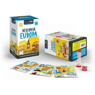 Pachet 3 jocuri educative Memorace - Descoperă Europa, Romania si Terra