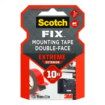 Pachet 3 X Banda dublu adeziva montare exterior, 19mmx1.5m Scotch-Fix™ Extreme 3M