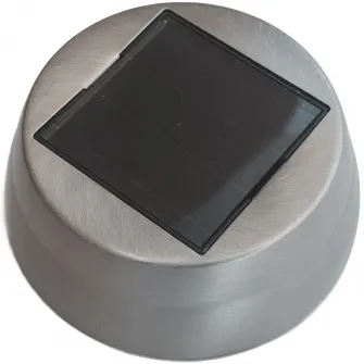 Pachet 4 lampi solare LED de exterior pentru gradina Kring, dispersor cu model, 0.06W, 3lm, 200mAh, inox si plastic, ø8.5x36cm