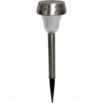Pachet 4 lampi solare LED de exterior pentru gradina Star-Light, 0.06W, 2 lm, 300mAh, Inox, 36cm