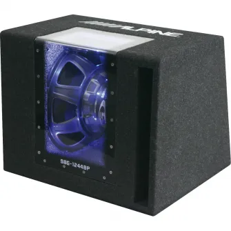 Pachet Alpine SBG-1244BP Subwoofer Bandpass 30cm (12") + MRV-M250 amplificator 1 canal + 350940 kit cabluri Aiv 10mm?