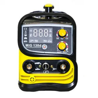 Pachet aparat de sudura + rola de sarma flux 1 kg INTENSIV MIG-MAG 130d 53251, 230 V, 40-130 A curent, 47 V tensiune in gol, 0.8 - 0.9 mm diametru sarma