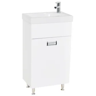 Pachet baza mobilier baie si lavoar (chiuveta) Badenmob seria 700, 40x22cm, Alb