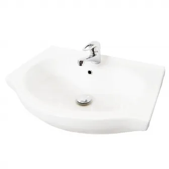 Pachet baza mobilier si lavoar Badenmob 001 ECO, 50cm, ALB