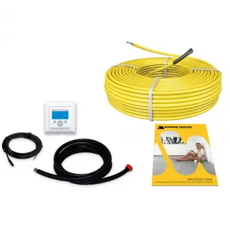 Pachet cablu incalzire in pardoseala pentru sapa CF Technics, (17W) 3300W, termostat digital cu senzor de pardoseala inclus, 194.1 m