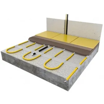 Pachet cablu incalzire in pardoseala pentru sapa CF Technics, (17W) 300 W, termostat analogic MTH 811 cu senzor de pardoseala inclus, 17.6 m