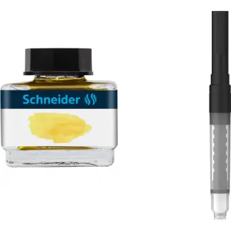 Pachet Cerneala Schneider 15ml, Lemon + Piston convertor