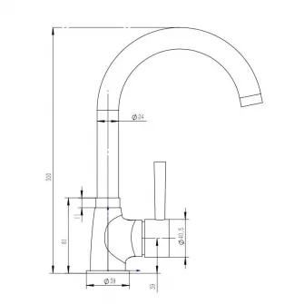 Pachet chiuveta bucatarie Alveus Form 30, 510x510 mm, adancime 185 mm, Inox satinat + Baterie Karina