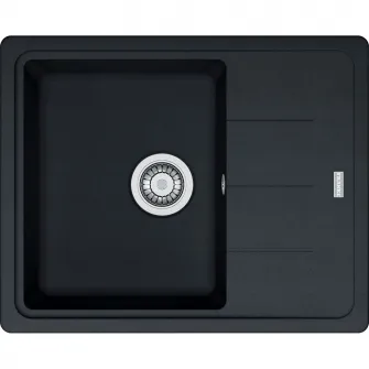 Pachet chiuveta bucatarie Franke BFG 611-62, adancime cuva 200mm, 620x500mm + Baterie Pola 1.0 + Dozator sapun, Negru Grafit