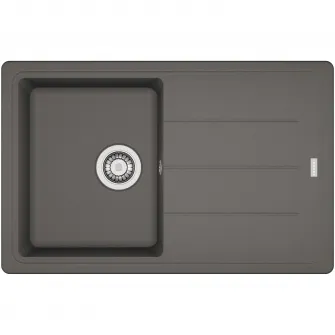 Pachet chiuveta bucatarie Franke BFG 611-78, 780x500 mm + Baterie Novara Plus, Stone Grey