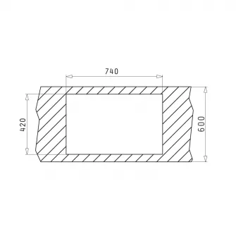 Pachet chiuveta granit Pyramis Mido + baterie Pyramis Bello, reversibila, 760x440mm, adancime cuva 170mm, Negru