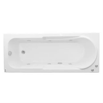 Pachet complet cada acril cu hidromasaj Kring Siena 170x70x59cm, cu masca, suport metalic si sifon, 6 jeturi orientabile
