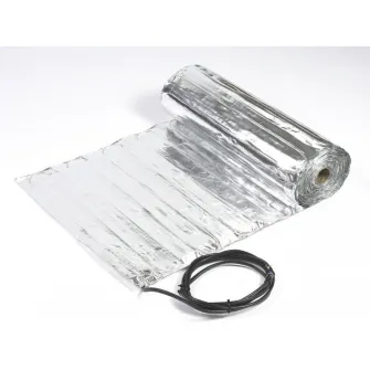 Pachet complet covor aluminiu incalzire in pardoseala pentru parchet CF Technics, 10 mp, 1400 W, cu termostat WIFI control C 16