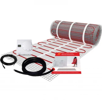Pachet covor incalzire in pardoseala C&F Technics, 375W, termostat analogic MTH 811 cu senzor de pardoseala inclus, 2.5 m?