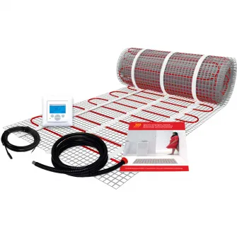 Pachet covor incalzire in pardoseala C&F Technics, 525W, termostat digital cu senzor de pardoseala inclus, 3.5 m?