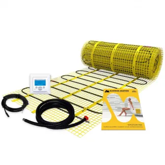 Pachet covor incalzire in pardoseala CF Technics, 375W, termostat digital cu senzor de pardoseala inclus, 2.5 m²