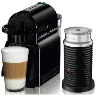 Pachet espressor Nespresso by De'Longhi Essenza Mini  Milk, 19 bari, 1260 W, 0.7 l, Negru + Aparat pentru spumare lapte Aeroccino