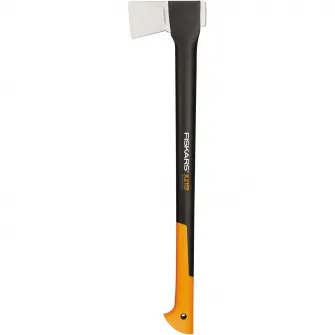 Pachet Fiskars Topor pentru despicat X21-L, 775 mm lungime, 1.6 kg + Dispozitiv pentru ascutit topoare si cutite, 155 mm lungime