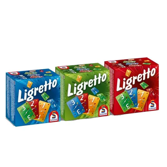 Набор Ligretto: синий, красный и зеленый