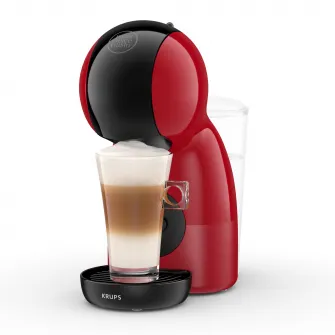 Espressor cu capsule KRUPS NESCAF Dolce Gusto Piccolo XS KP1A3510, 15 bari presiune, 1600 W, capacitate rezervor 0.8 L, functie Eco, negru & rosu