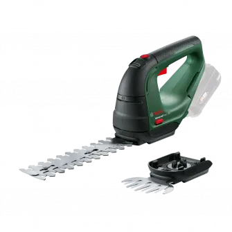 Foarfeca pe acumulator de tuns iarba/arbusti Bosch AdvancedShear 18V-10, 18 V, 200 mm lungime cutit, 100 mm latime cutit, 8 mm distanta dinti, cutit iarba 100 mm, cutit arbusti 200 mm, fara acumulator si incarcator in setul de livrare