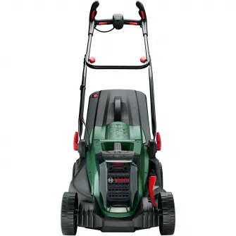 Masina de tuns gazon/iarba pe acumulator Bosch UniversalRotak 2x18V-37-550, 2x18 V, 37 cm latime lucru, inaltime de taiere 25-70 mm , 5 trepte de taiere sac colector 40 L, fara acumulator si incarcator in setul de livrare