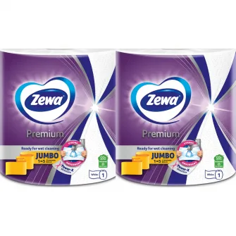 Pachet Prosoape de hartie Zewa Jumbo, 3 straturi, 2 role, 460 foi