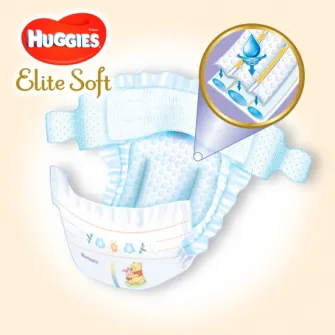 Pachet Scutece Huggies Elite Soft 3, 5-9 kg, 144 buc