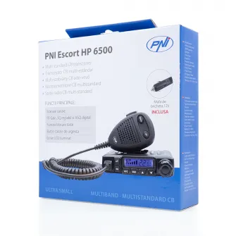 Pachet Statie radio CB PNI Escort HP 6500 ASQ + Antena CB PNI S75