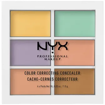 Paleta corectoare cremoasa NYX PM 3C Palette 4 Color Correcting Concealer, 9 g