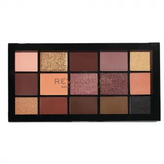 Paleta farduri de ochi Makeup Revolution Reloaded, Velvet Rose, 16.5 g
