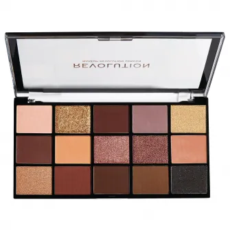 Paleta farduri de ochi Makeup Revolution Reloaded, Velvet Rose, 16.5 g